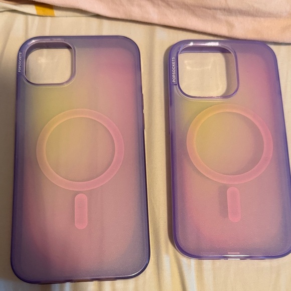 PopSocket Gradient and Clear Phone Cases - Picture 3 of 4
